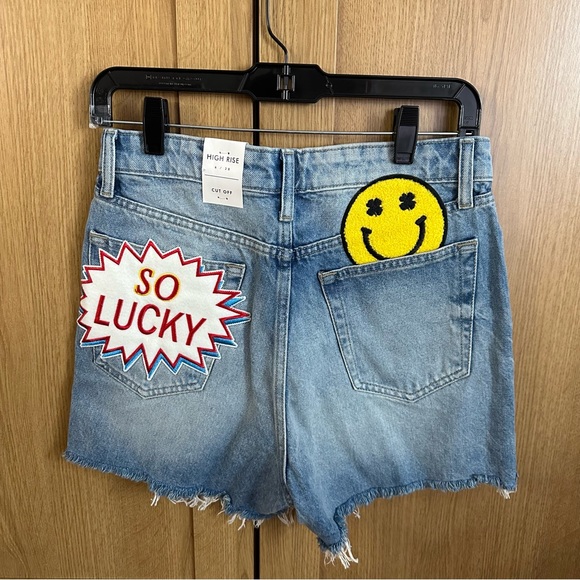 Lucky Brand High Rise Cut Off Jean Shorts BNWT - Picture 4 of 11